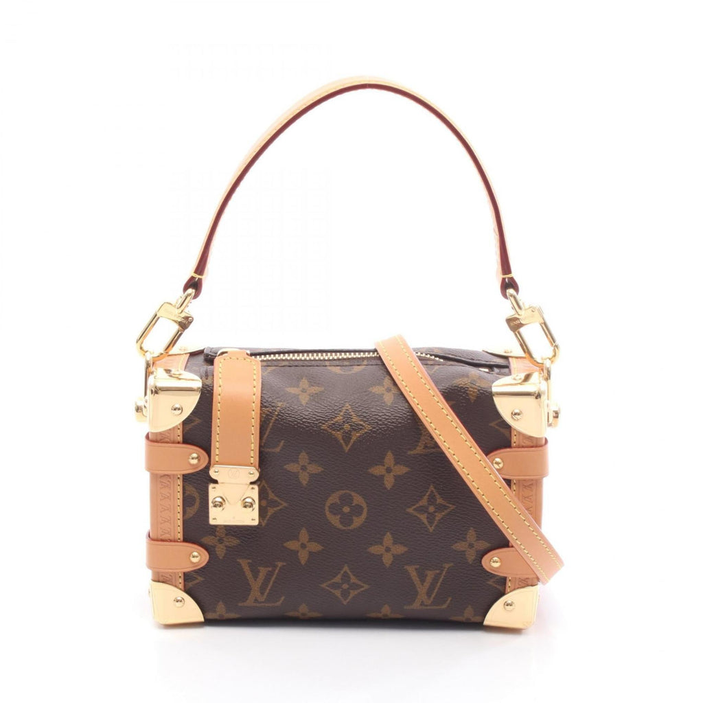 Louis Vuitton Brown Coated Canvas Leather Handbag