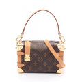 Louis Vuitton Brown Coated Canvas Leather Handbag