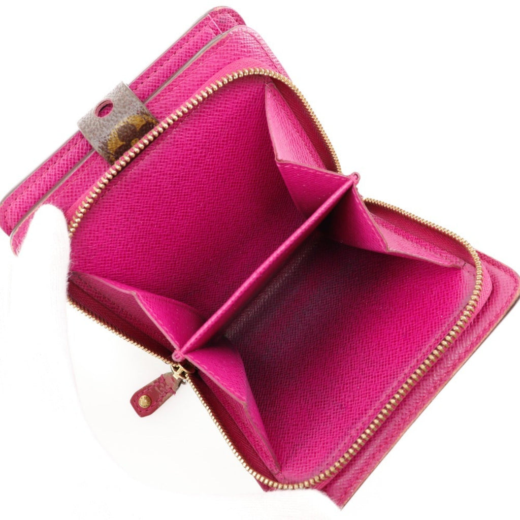 Louis Vuitton Brown Fuchsia Monogram Pink Monogram Wallet