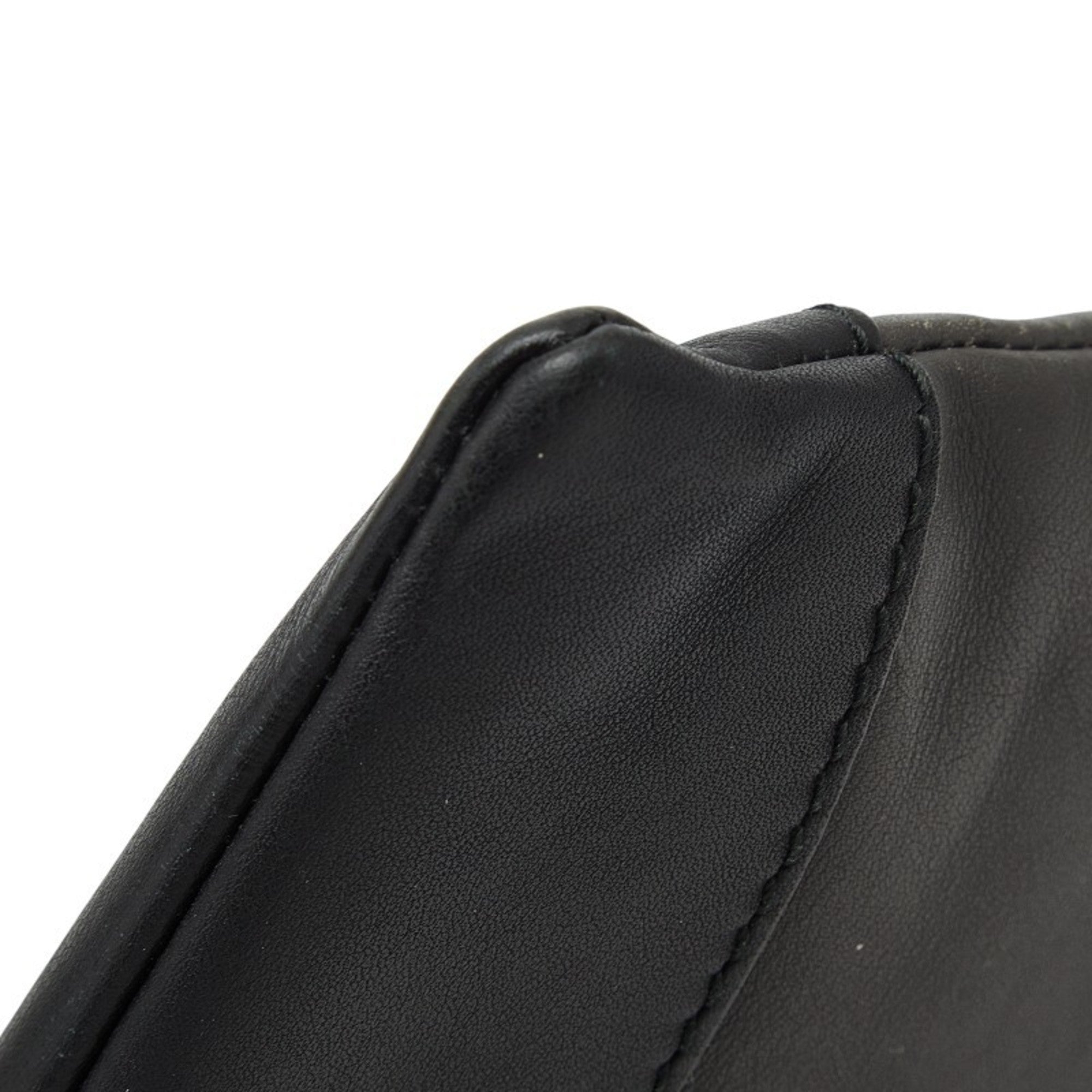Balenciaga Black Leather Clutch