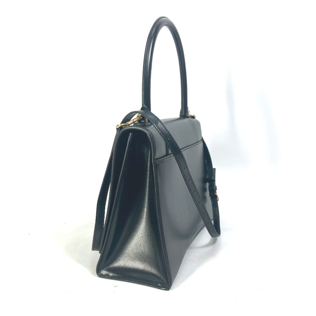 Balenciaga Black Leather Hand