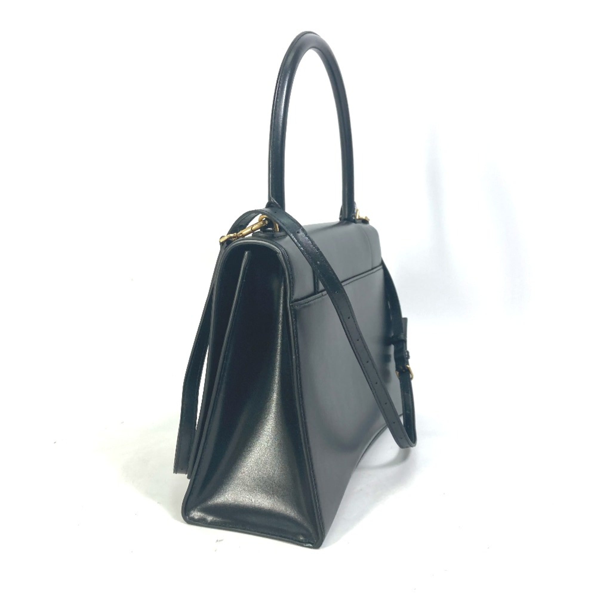 Balenciaga Black Leather Hand