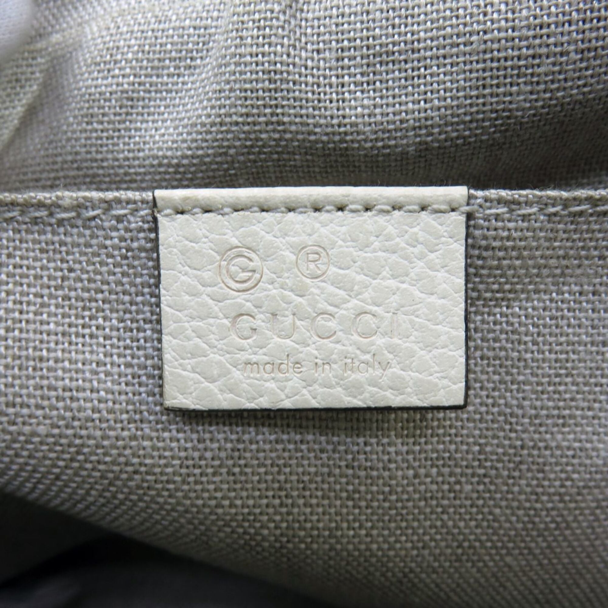 Gucci Beige Ivory Gg Canvas Shoulder Bag (Pre-Owned)