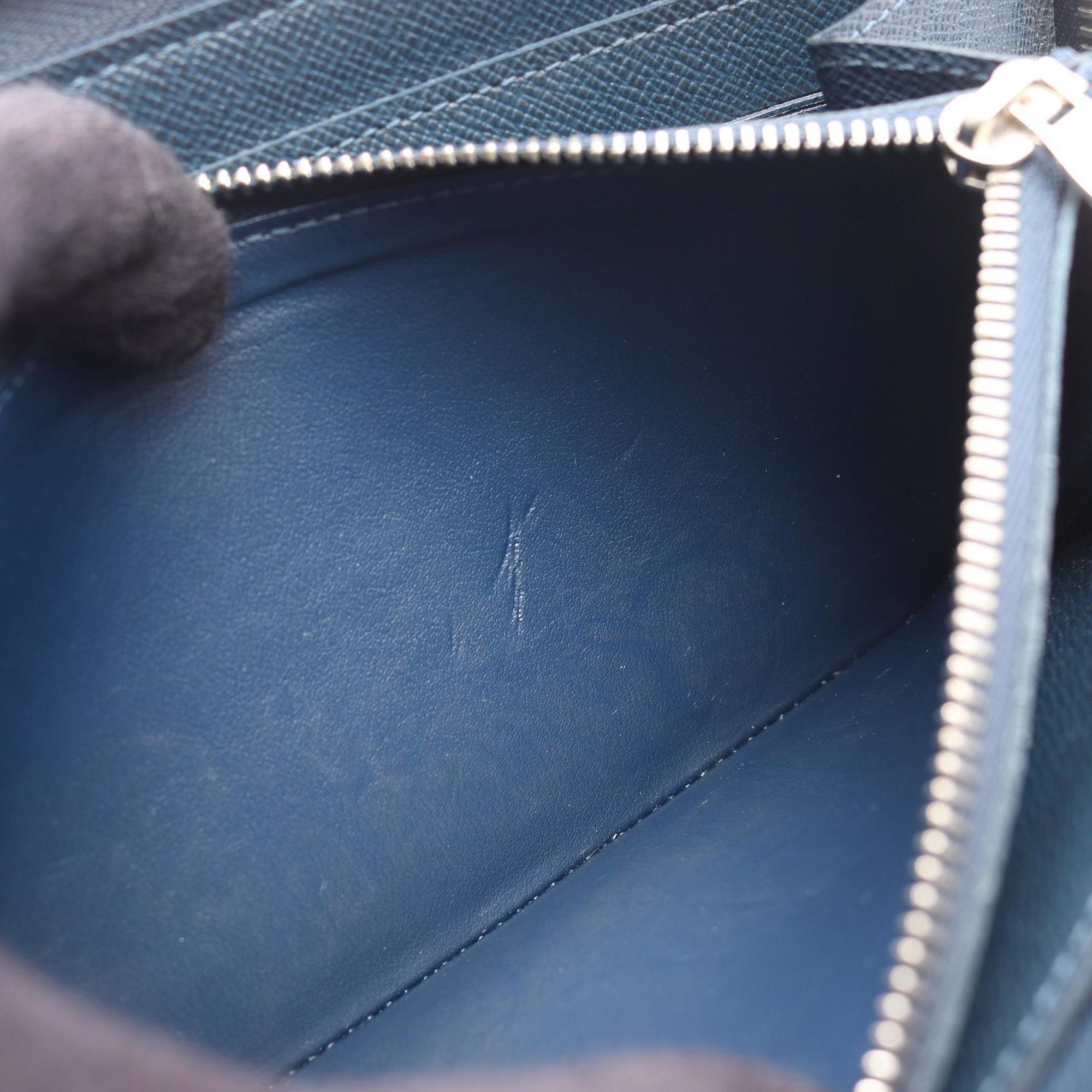 Louis Vuitton Navy Ocean Taiga Leather Long Wallet
