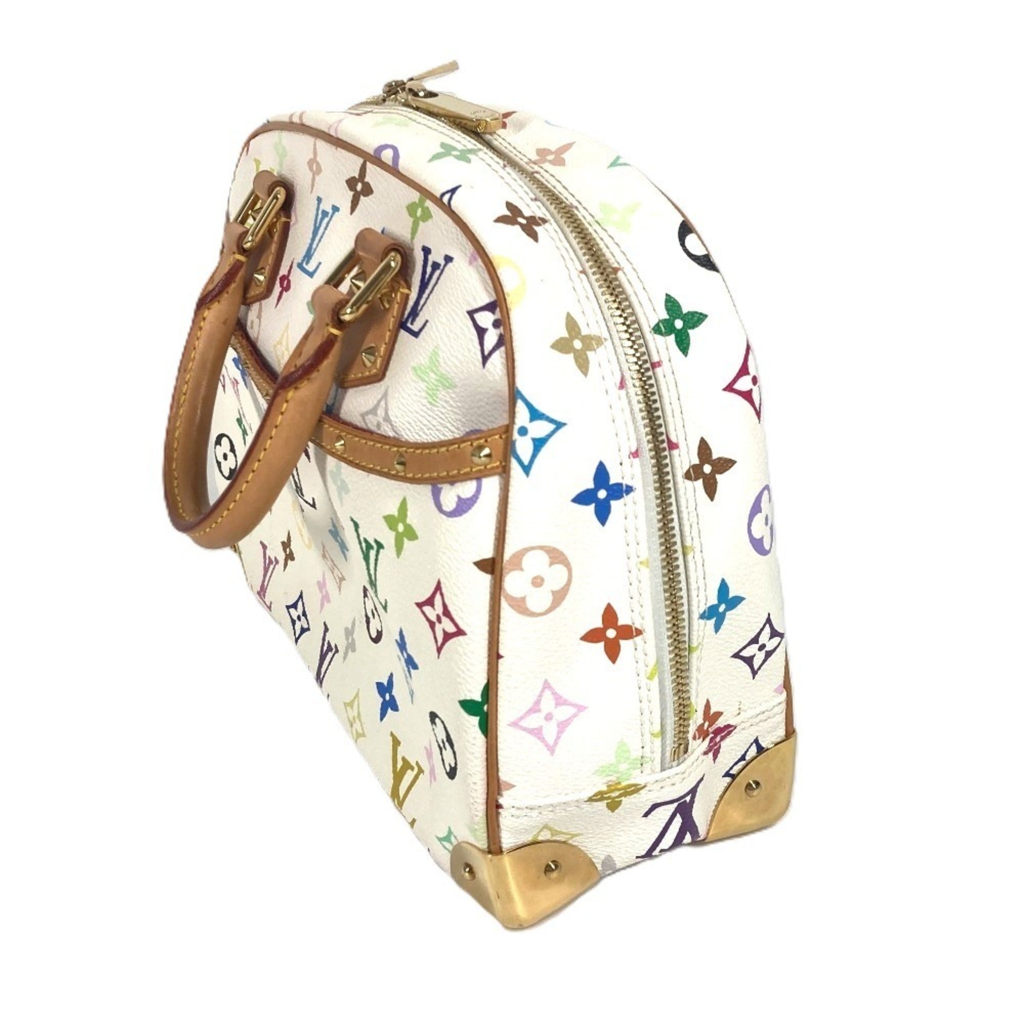 Louis Vuitton Monogram Multicolore Blanc White Monogram Multicolore Boston Bag Handbag