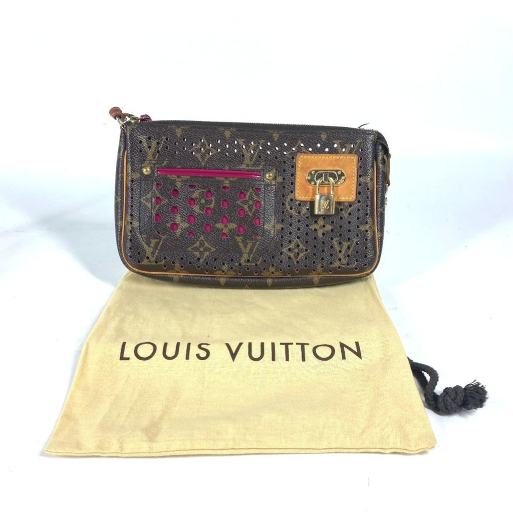 Louis Vuitton Fuchsia Pink Monogram Pochette Pouch Shoulder Bag