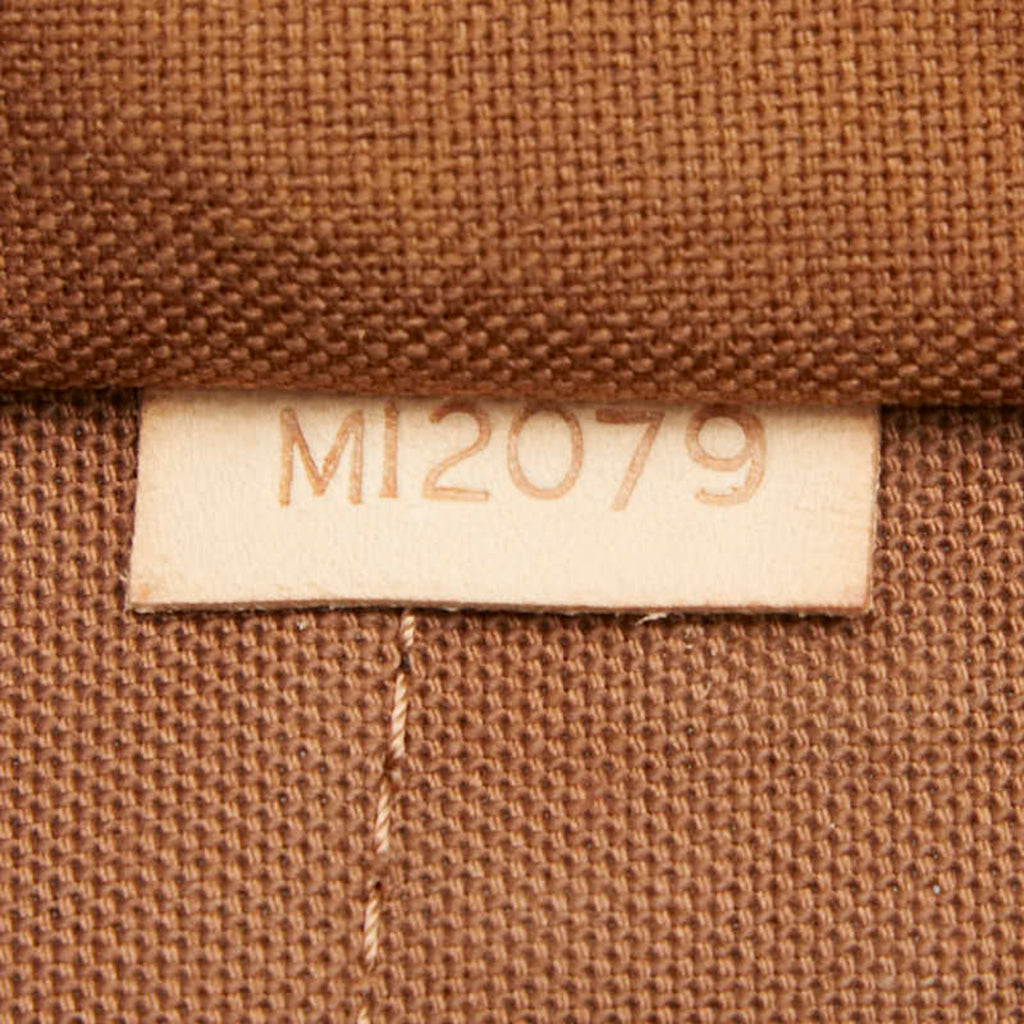 Louis Vuitton Brown Pvc Leather Handbag Tote Bag