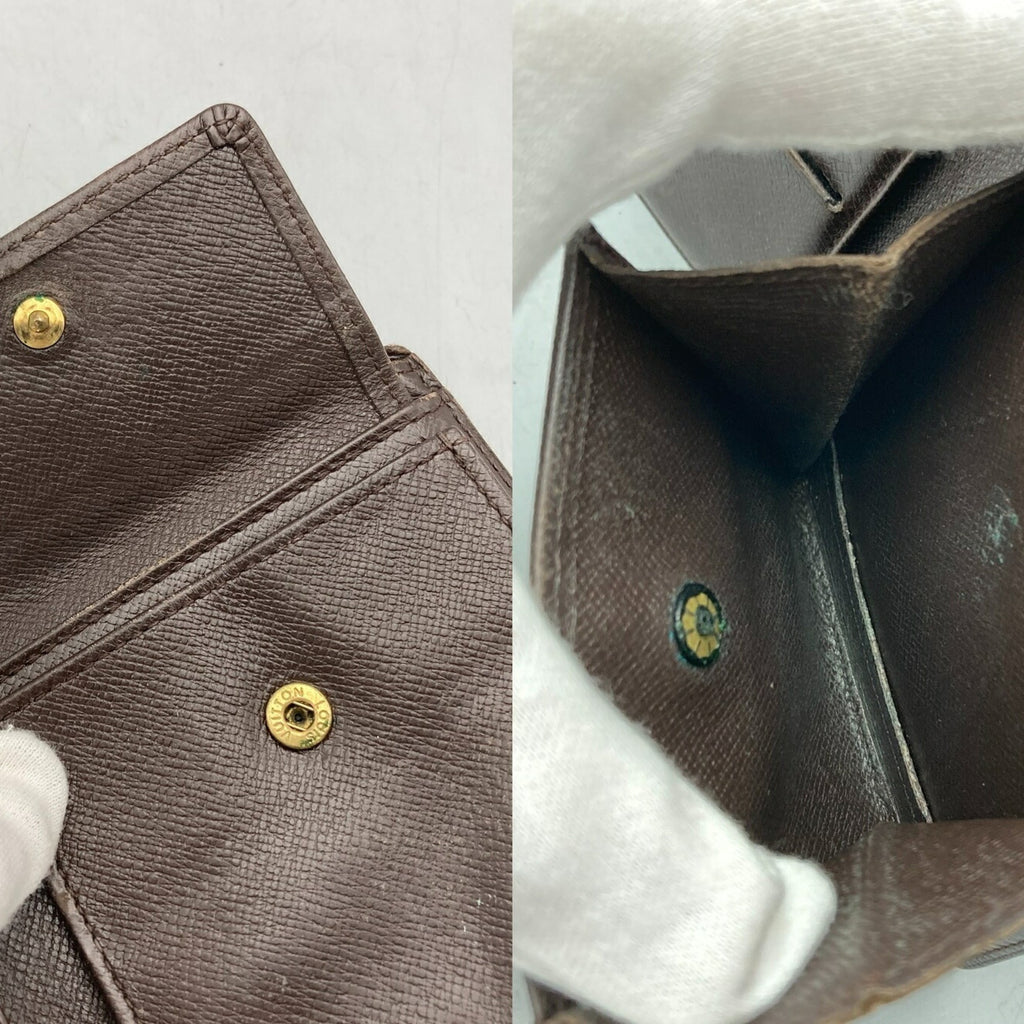 Louis Vuitton Brown Pvc Leather Wallet