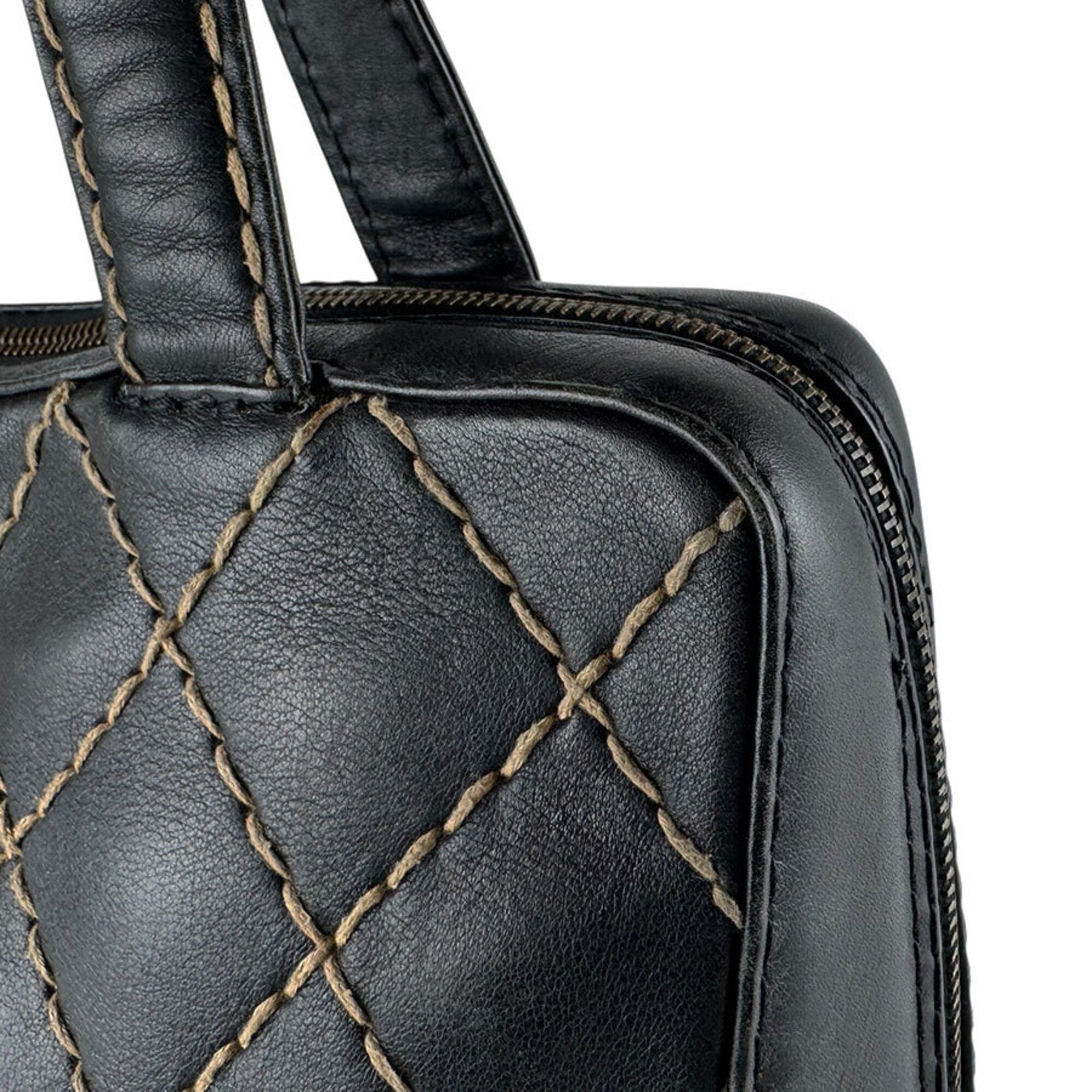 Chanel Black Leather Handbag