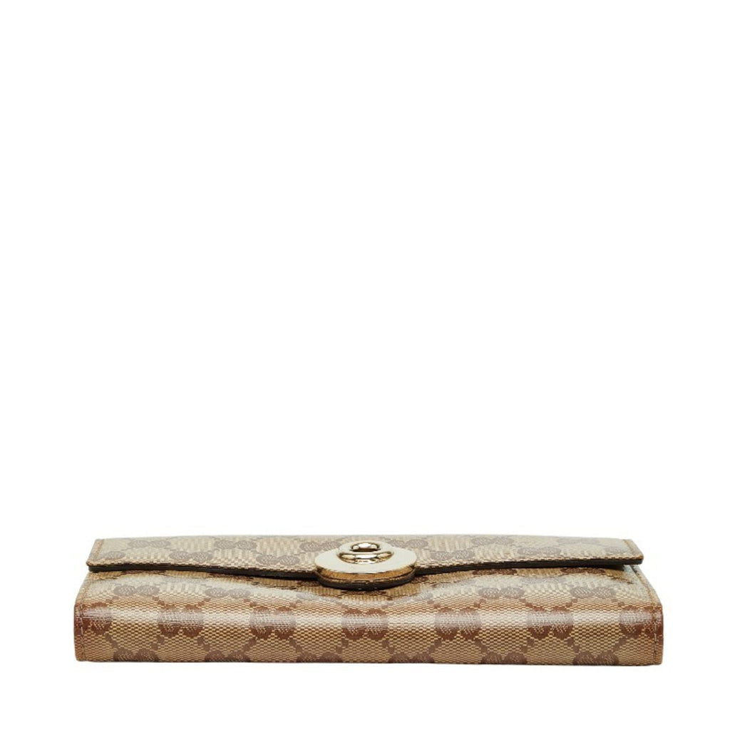 Gucci Beige Pvc Leather Coin Purse/Coin Case (Pre-Owned)
