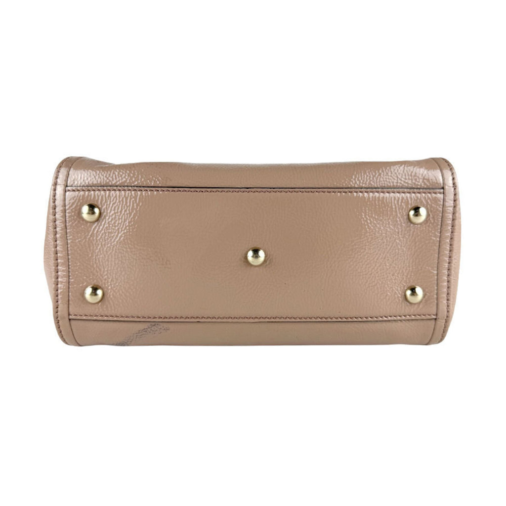 Gucci Pink Beige Patent Leather Handbag Shoulder Bag (Pre-Owned)