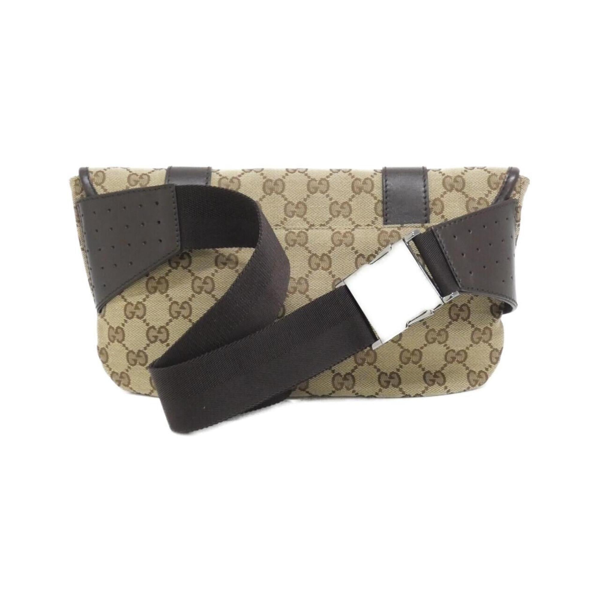 Gucci Beige Brown Gg Canvas Fanny Pack (Pre-Owned)