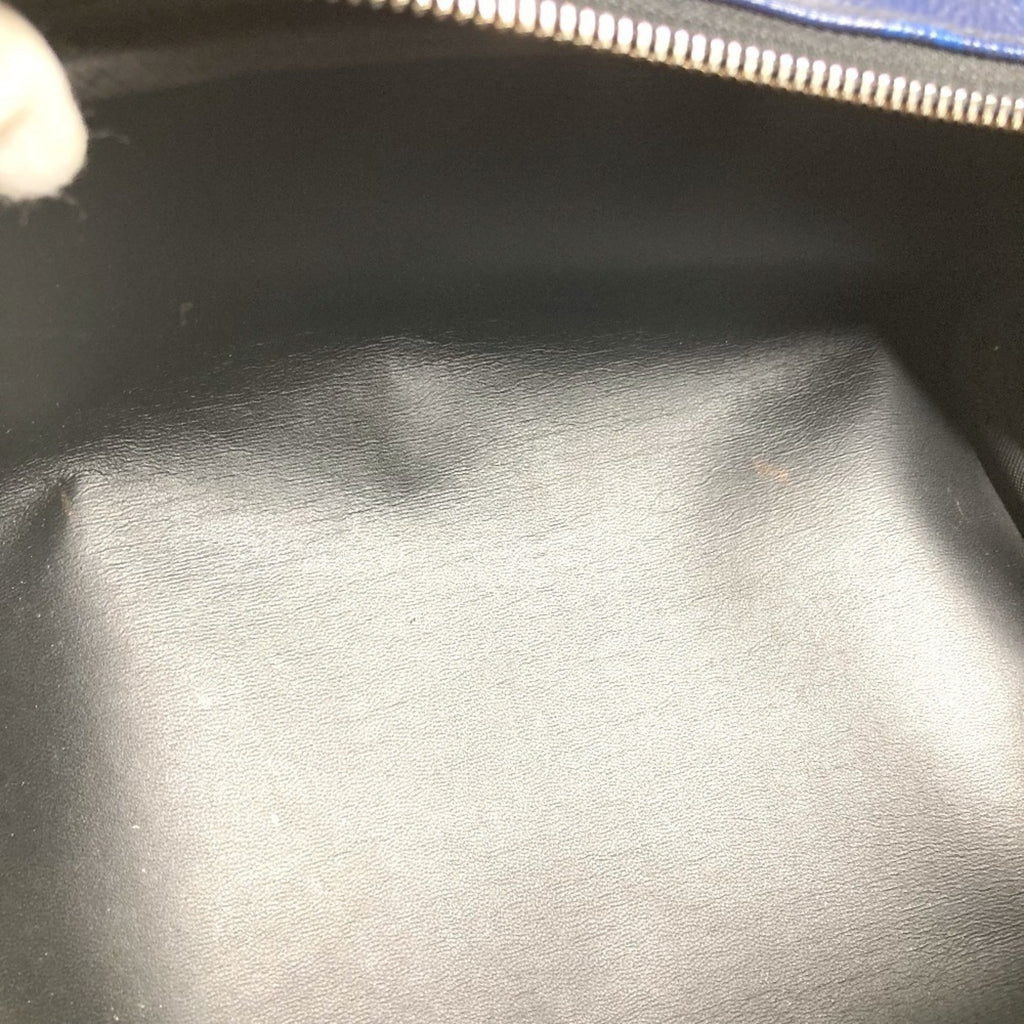 Louis Vuitton Blue Taiga Leather Monogram Canvas Leather Clutch Bag Handbag Pouch