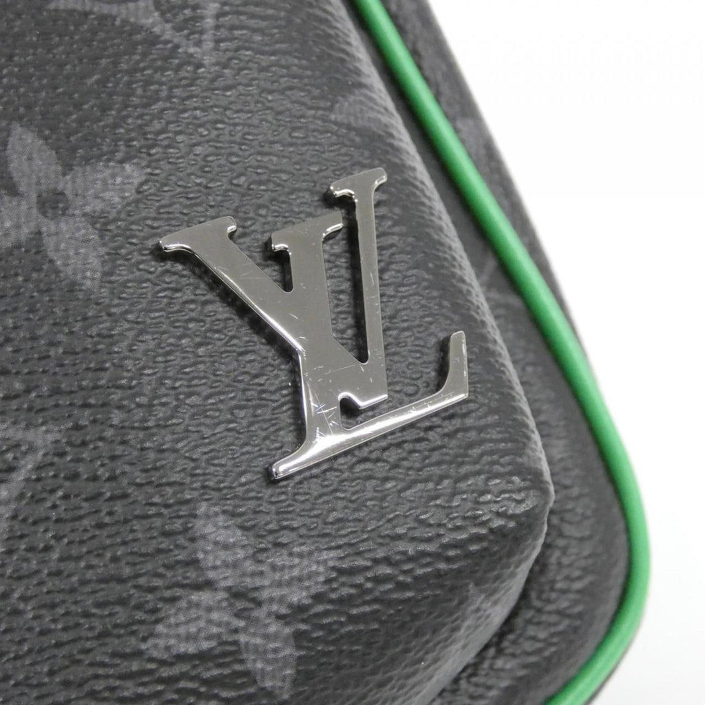 Louis Vuitton Monogram Eclipse Black Green Coated Canvas Handbag