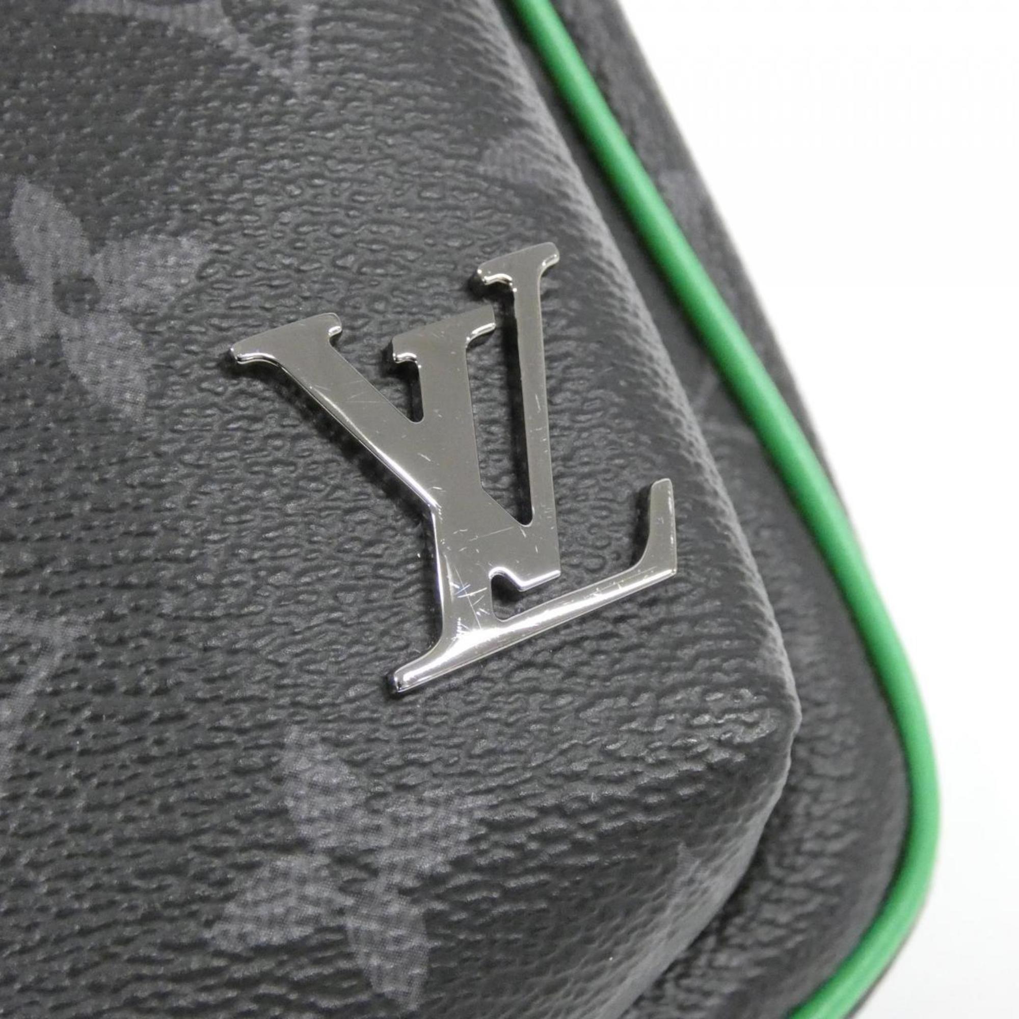 Louis Vuitton Monogram Eclipse Black Green Coated Canvas Handbag