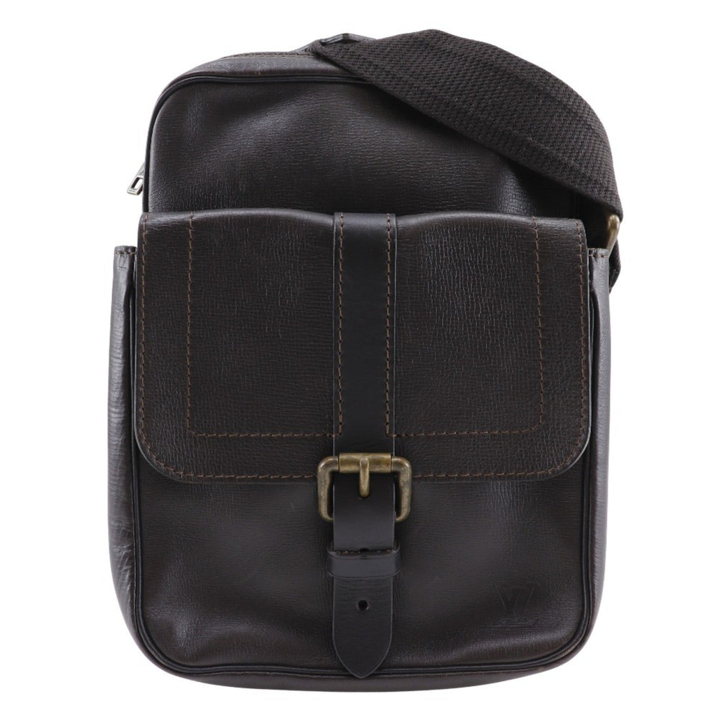 Louis Vuitton Brown Coffee Leather Shoulder Bag