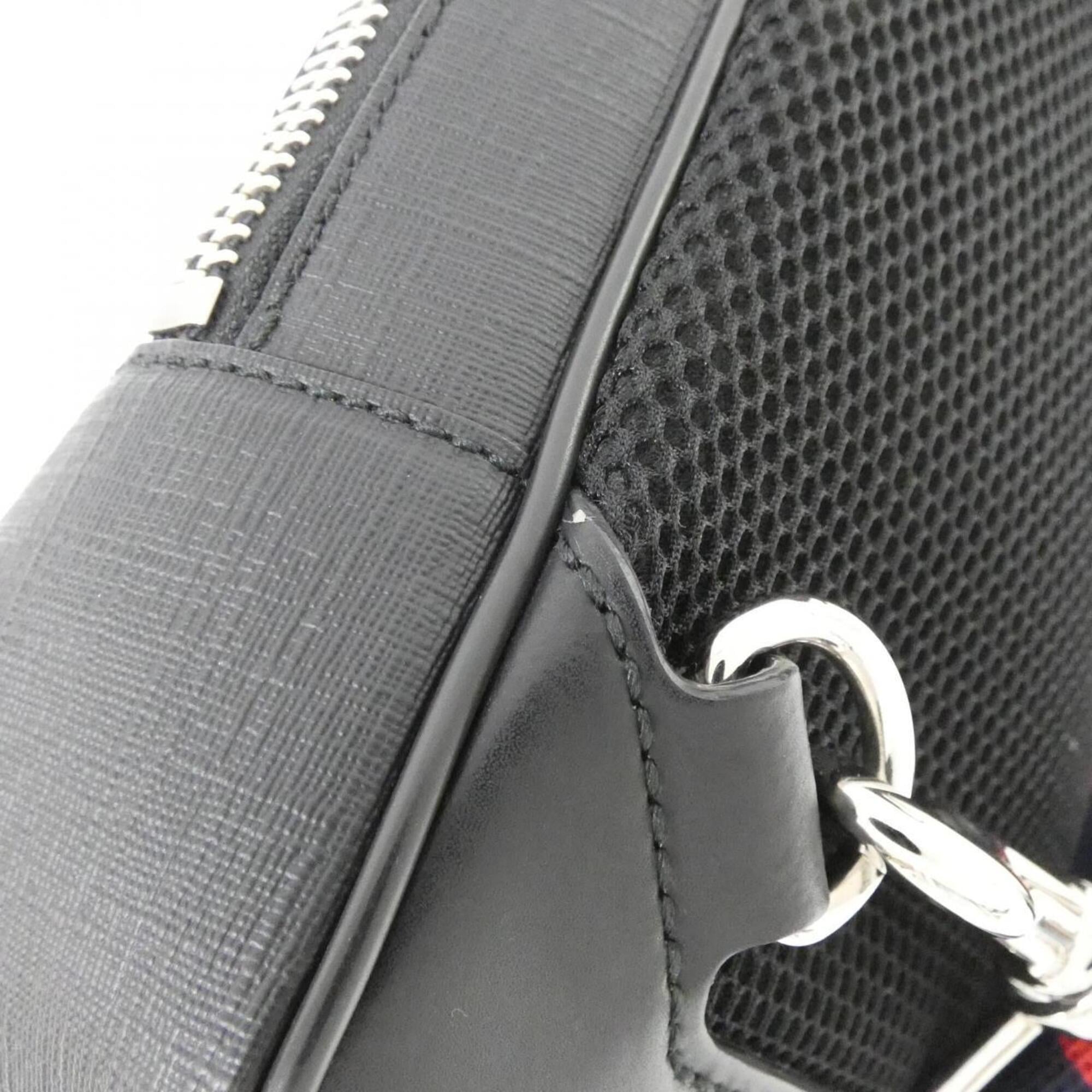 Gucci Black Gray Gg Supreme Shoulder Bag (Pre-Owned)