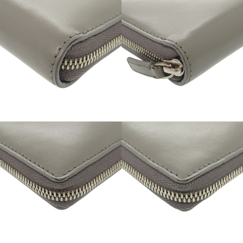 Balenciaga Gray Leather Long Wallet (Bi-Fold)