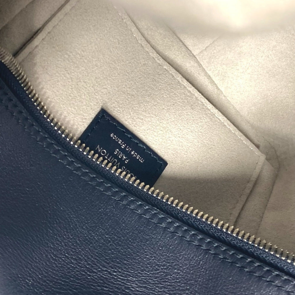 Louis Vuitton Navy Leather Handbag