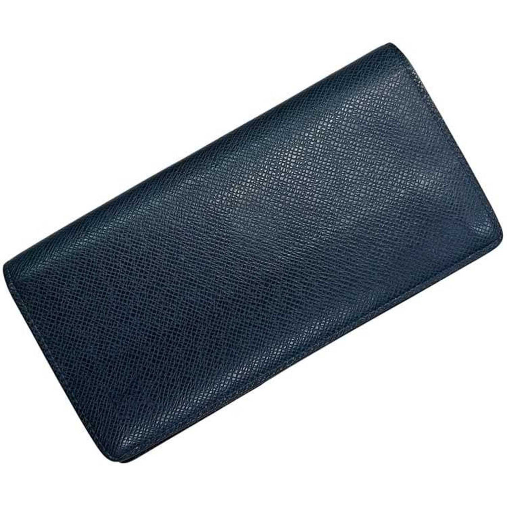 Louis Vuitton Navy Taiga Leather Long Wallet