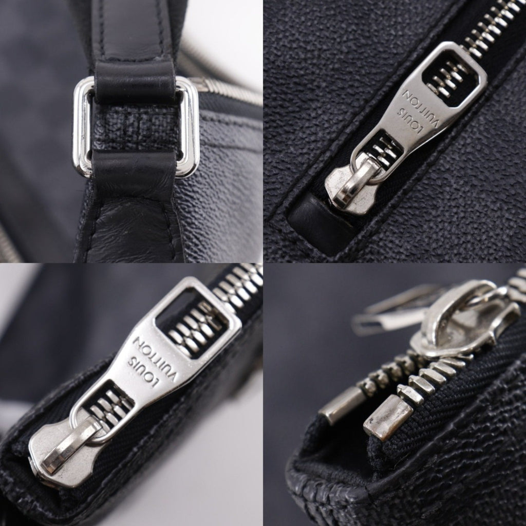 Louis Vuitton Black Damier Graphite Canvas Shoulder Bag