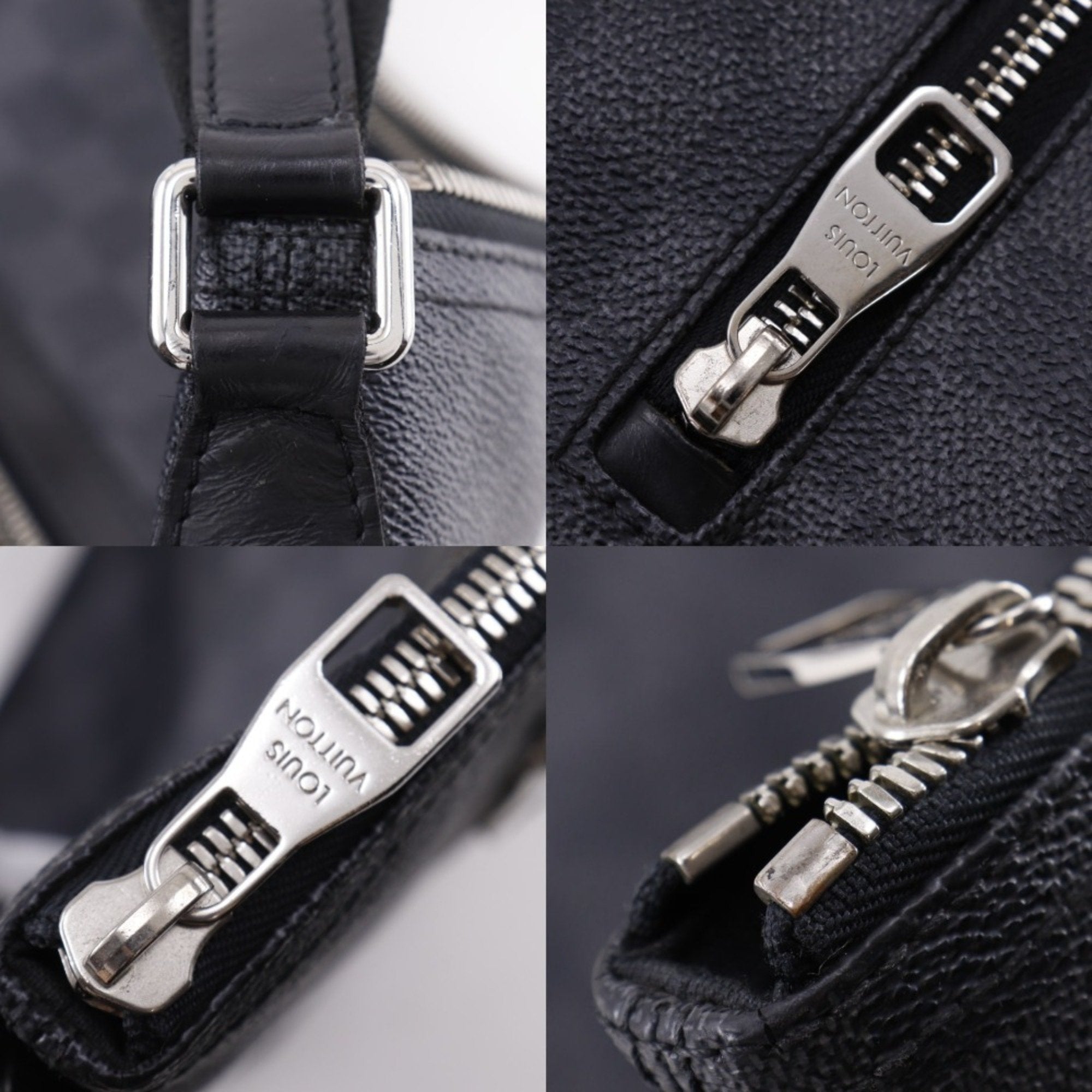 Louis Vuitton Black Damier Graphite Canvas Shoulder Bag