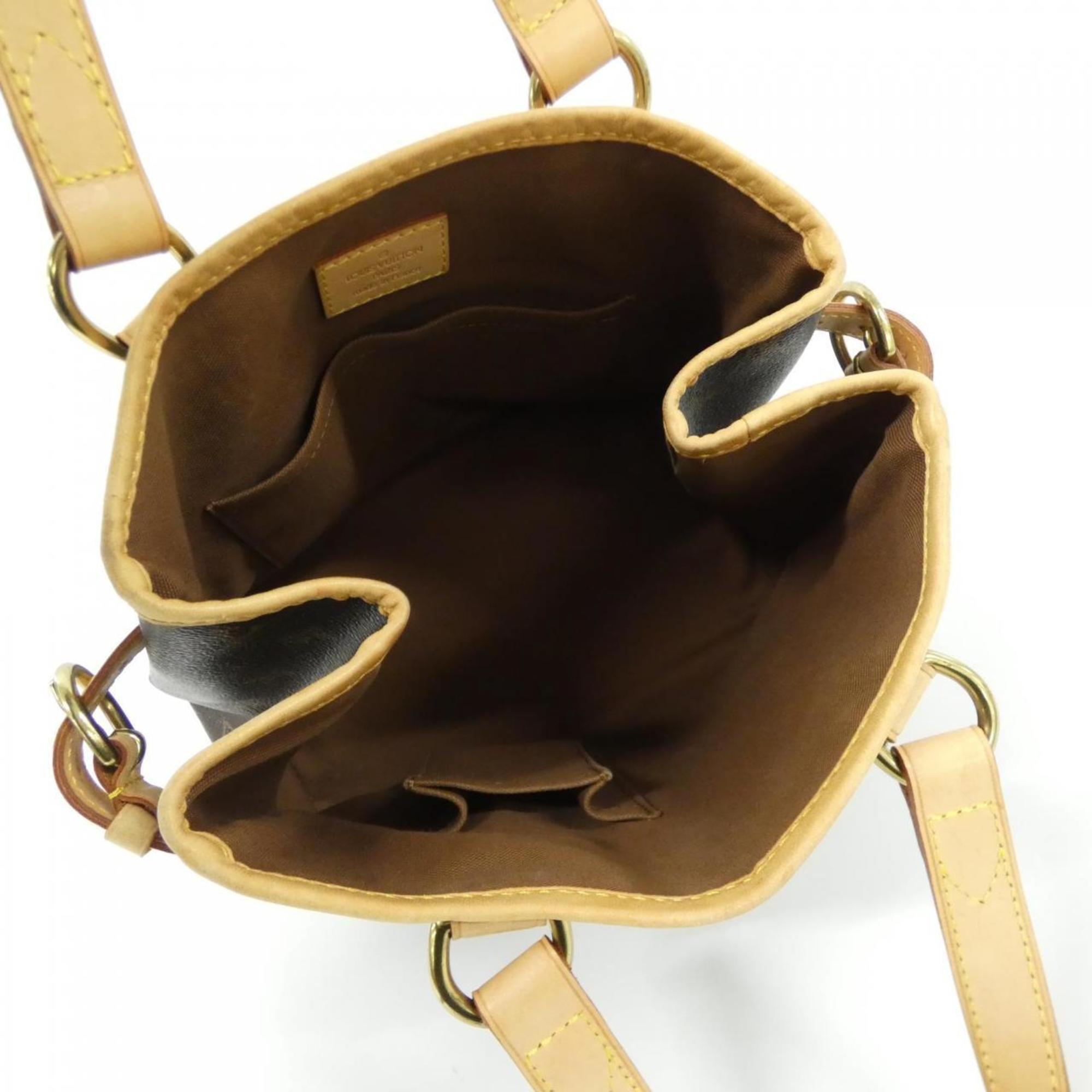 Louis Vuitton Brown Coated Canvas Handbag