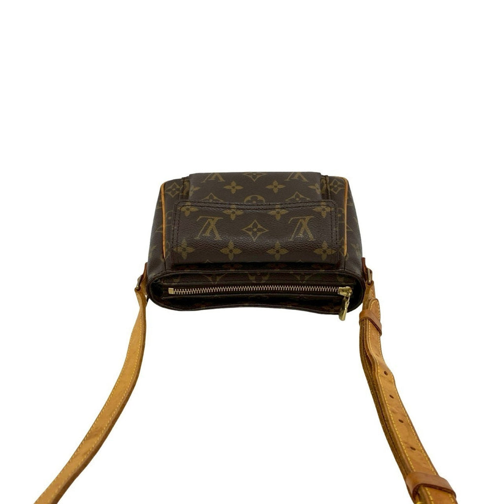Louis Vuitton Brown Leather Pvc Pochette Shoulder Bag