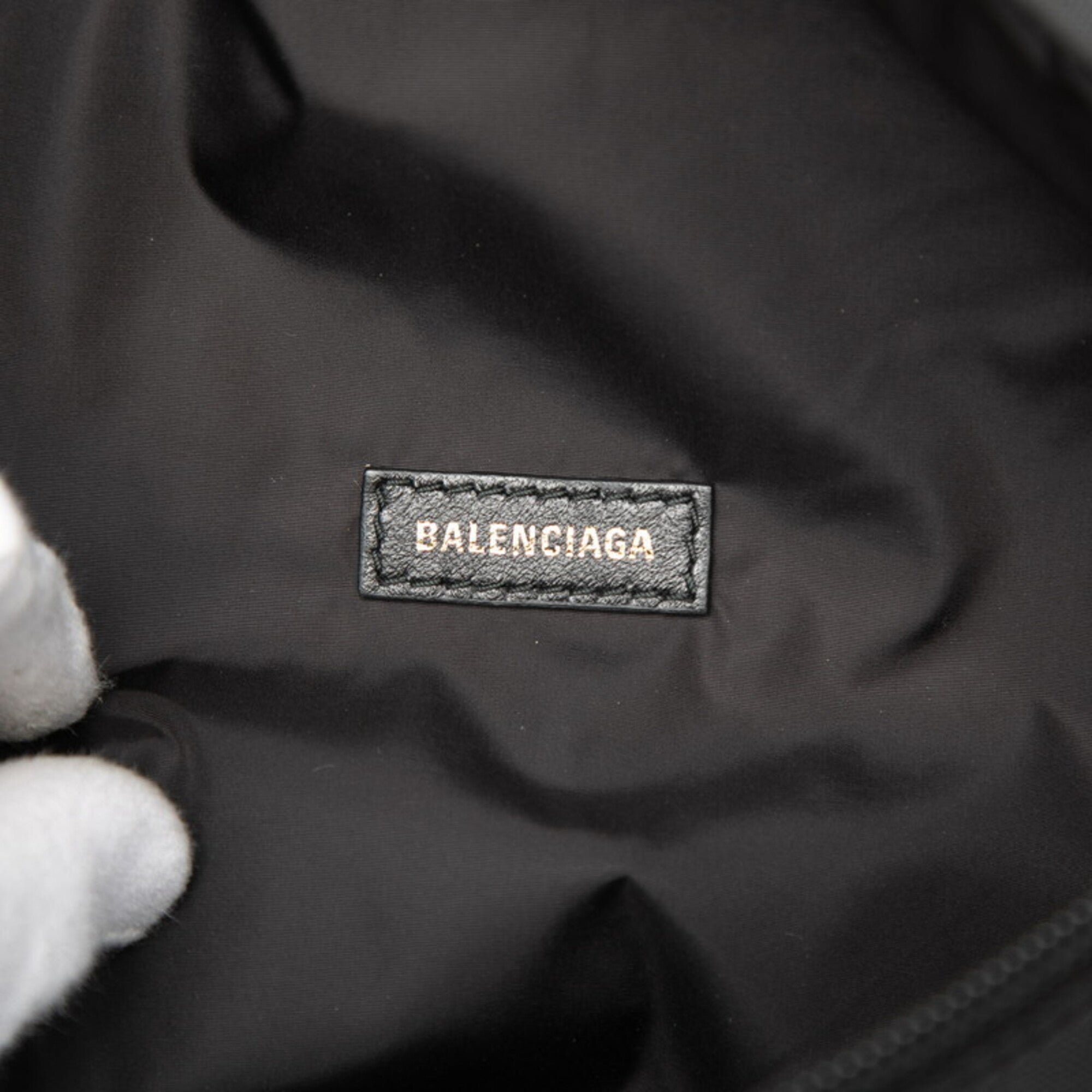 Balenciaga Black Nylon Sling