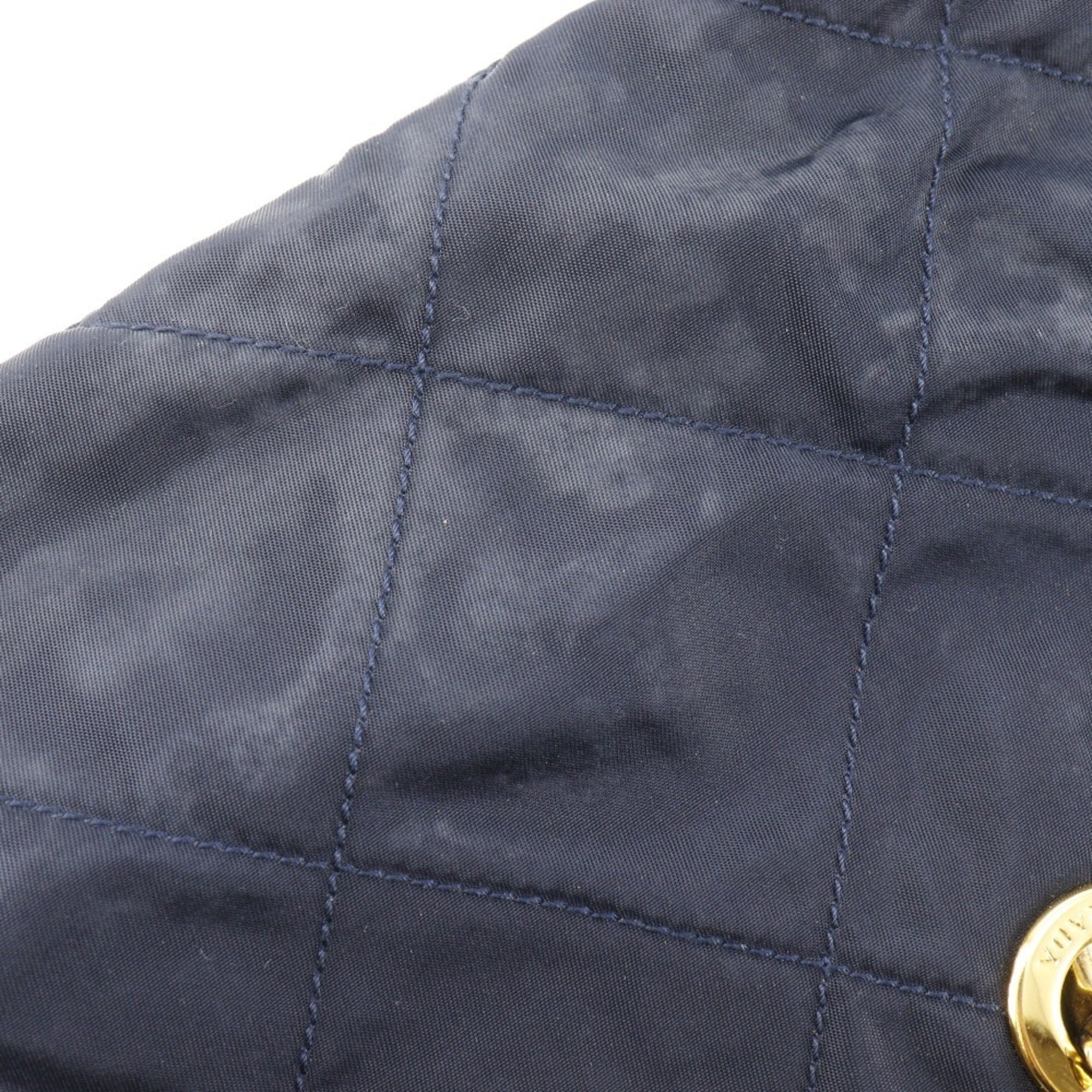 Prada Navy Nylon Shoulder Bag