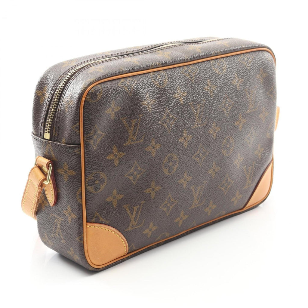 Louis Vuitton Brown Monogram Coated Canvas Leather Shoulder Bag