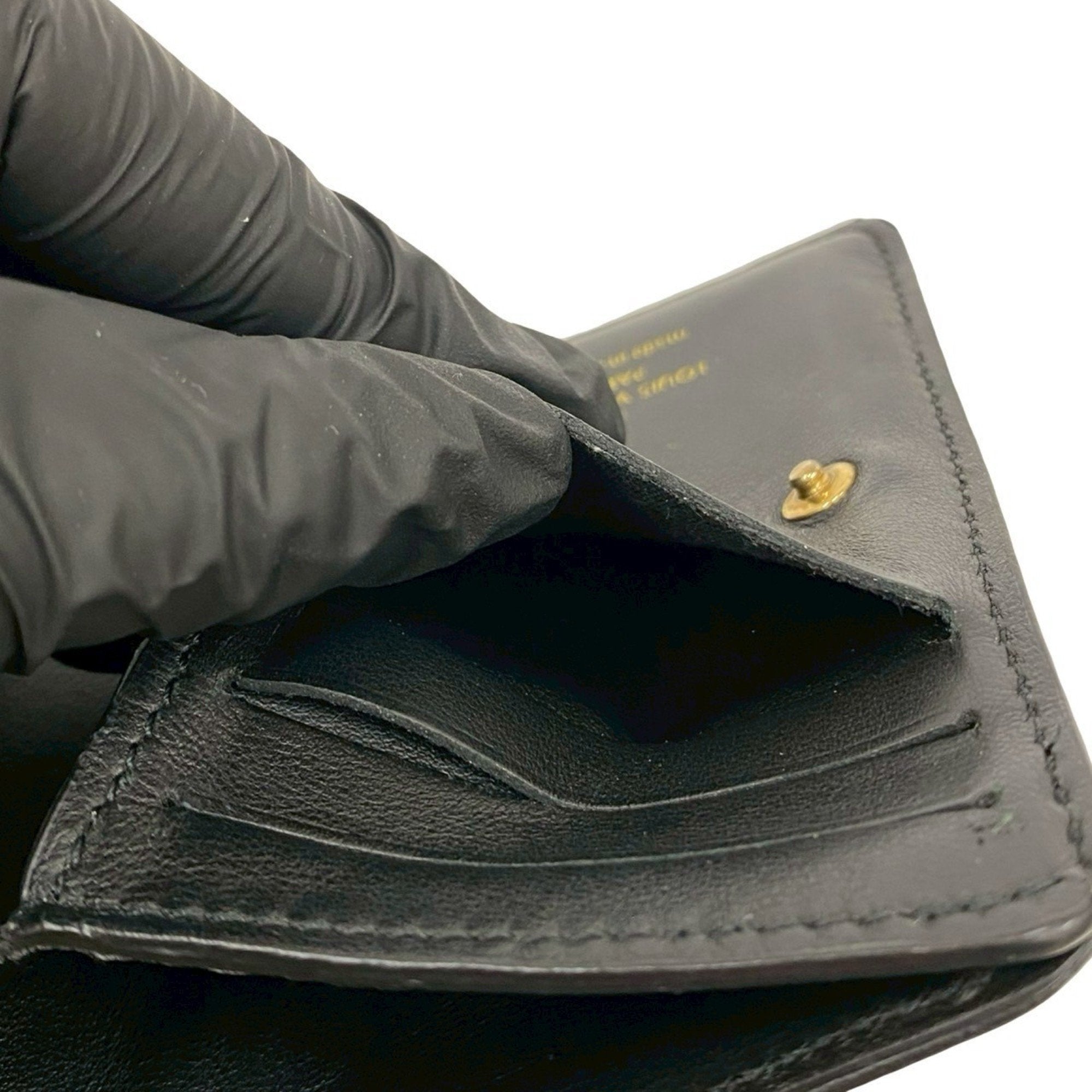 Louis Vuitton Black Leather Wallet