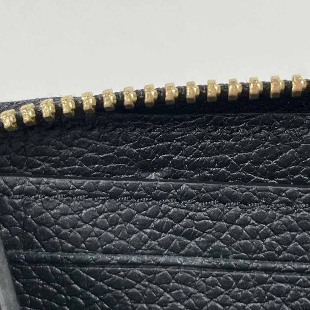 Louis Vuitton Beige Black Monogram Empreinte Long Wallet