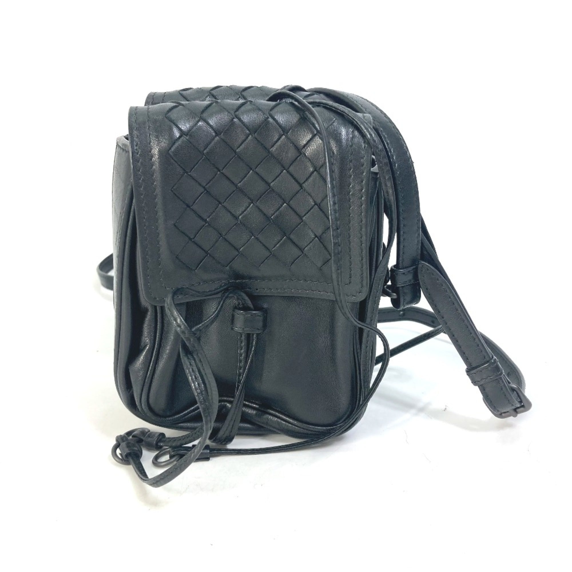 Bottega Veneta Black Leather Shoulder Bag