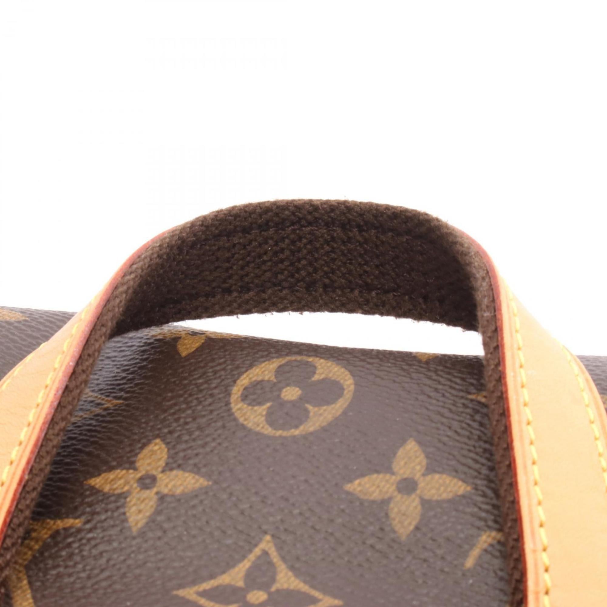 Louis Vuitton Brown Pvc Coated Canvas Monogram Leather Backpack