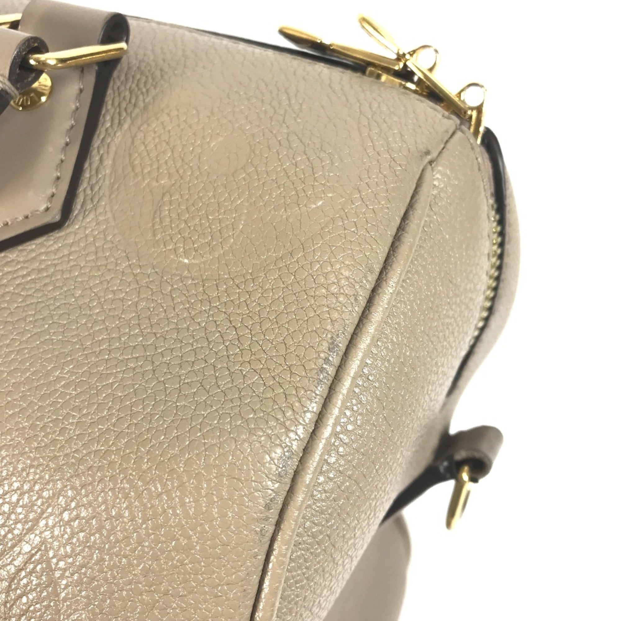 Louis Vuitton Beige Tourterelle Monogram Empreinte Boston Bag Handbag Shoulder Bag