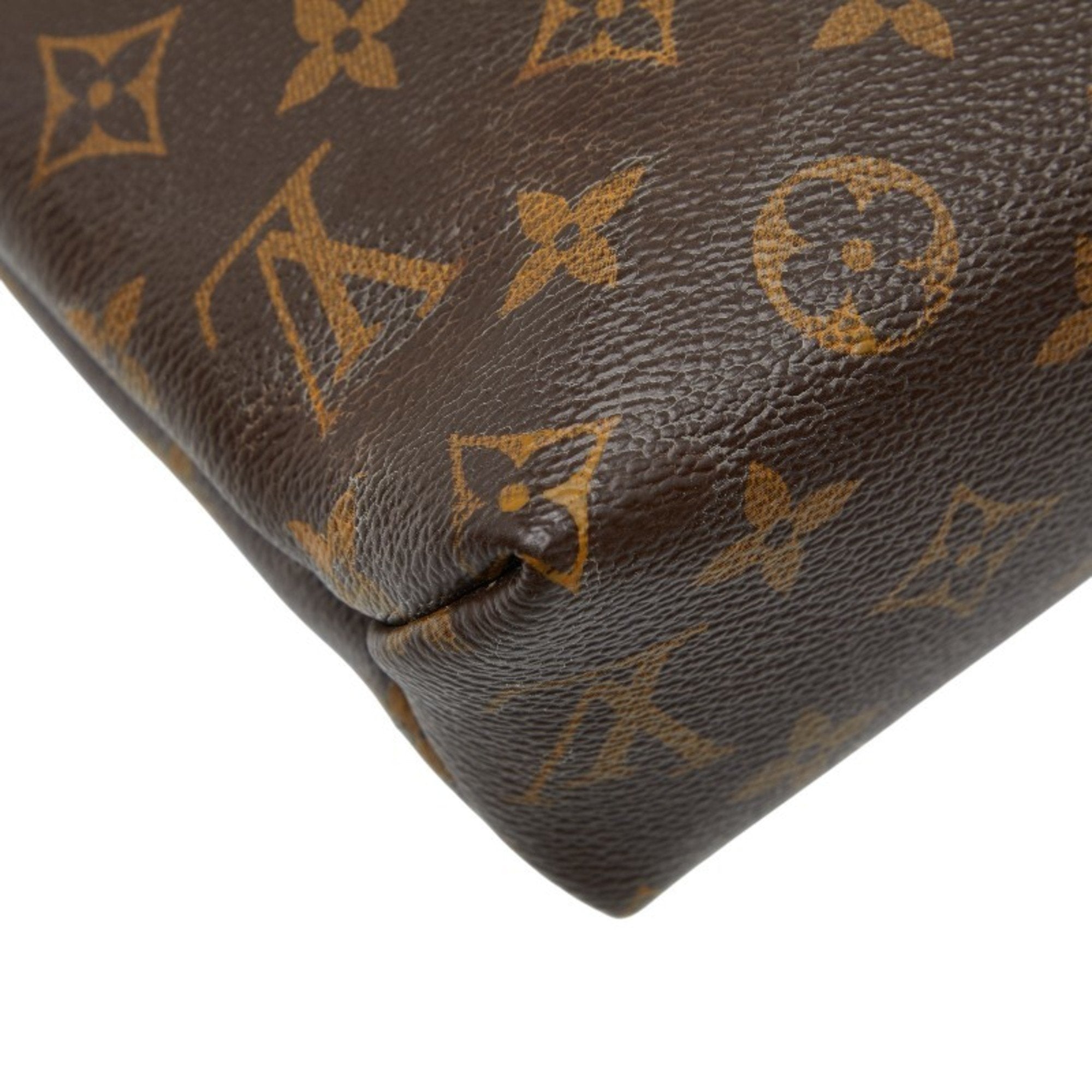 Louis Vuitton Brown Cerise Red Color Pvc Leather Shoulder Bag