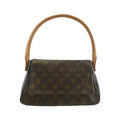 Louis Vuitton Brown Coated Canvas Shoulder Bag