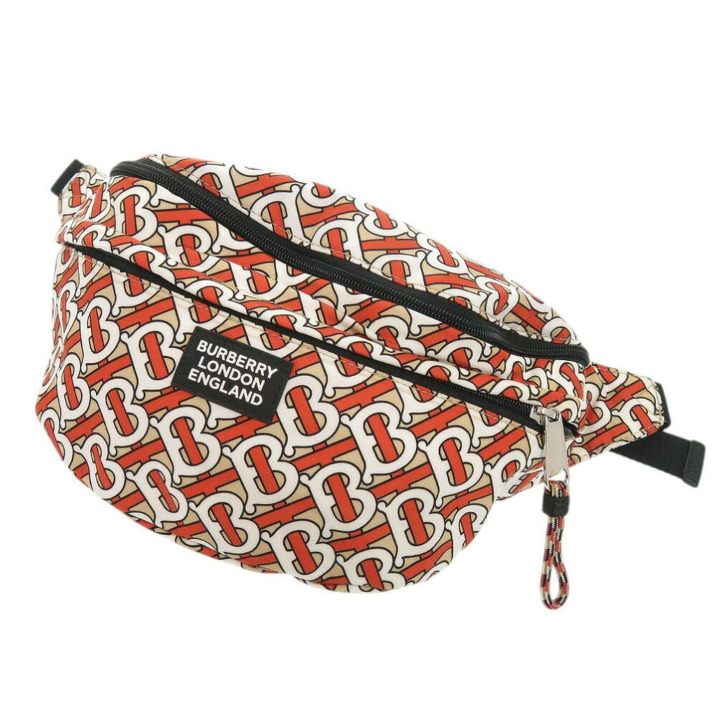 Burberry Black Orange Nylon Pouch