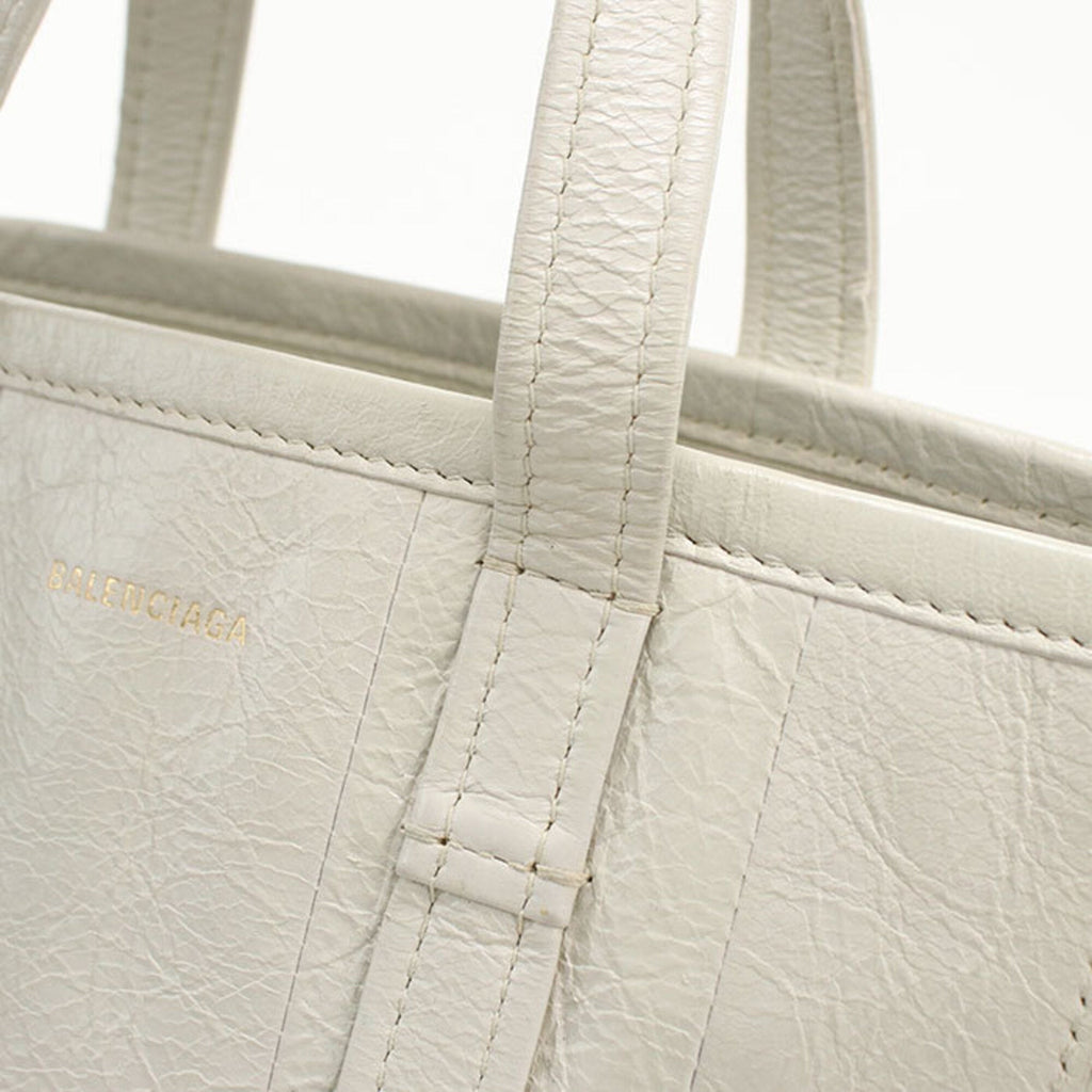 Balenciaga White Leather Tote