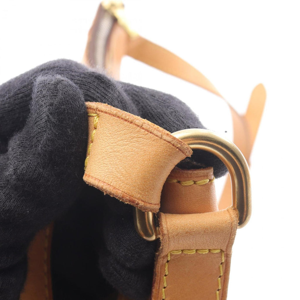 Louis Vuitton Brown Coated Canvas Leather Shoulder Bag
