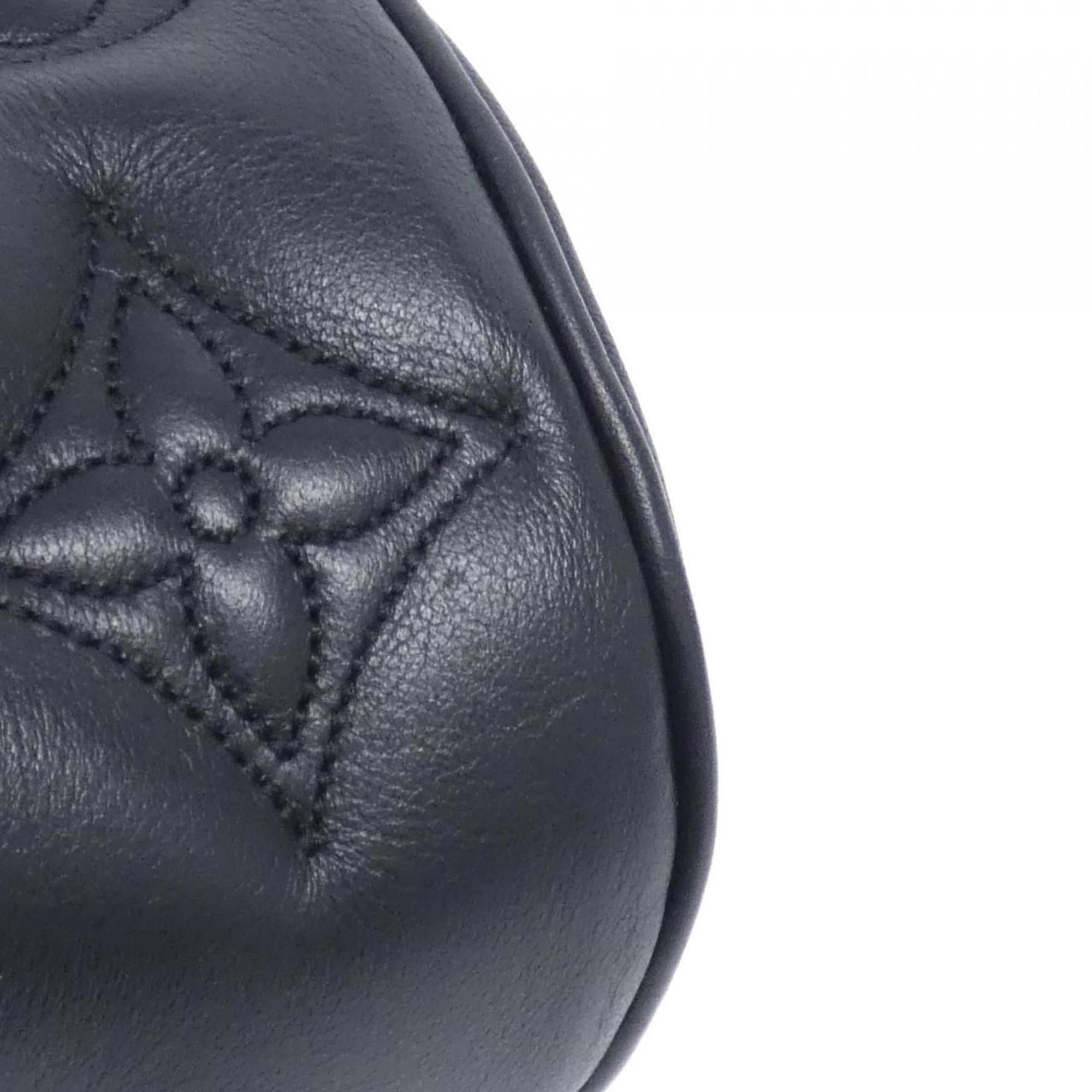 Louis Vuitton Black Leather Shoulder Bag