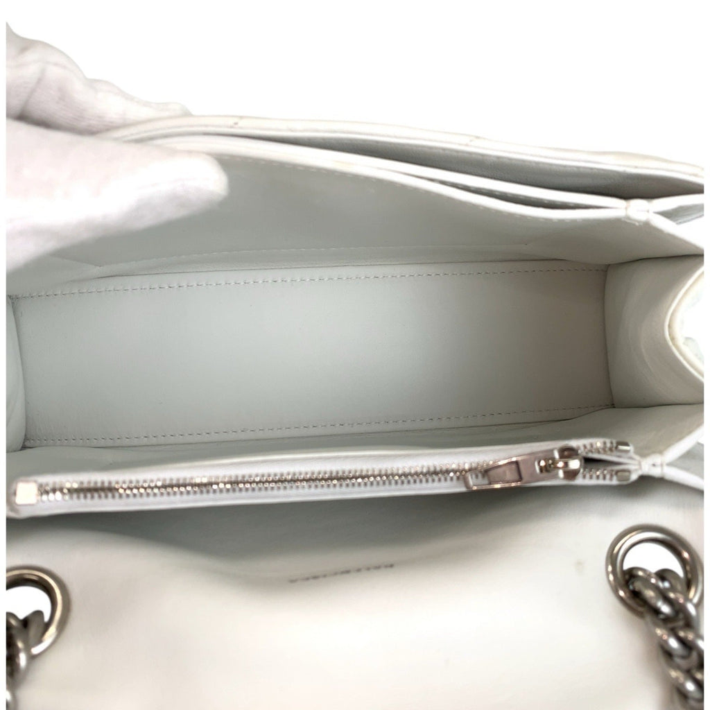 Balenciaga White Leather Shoulder