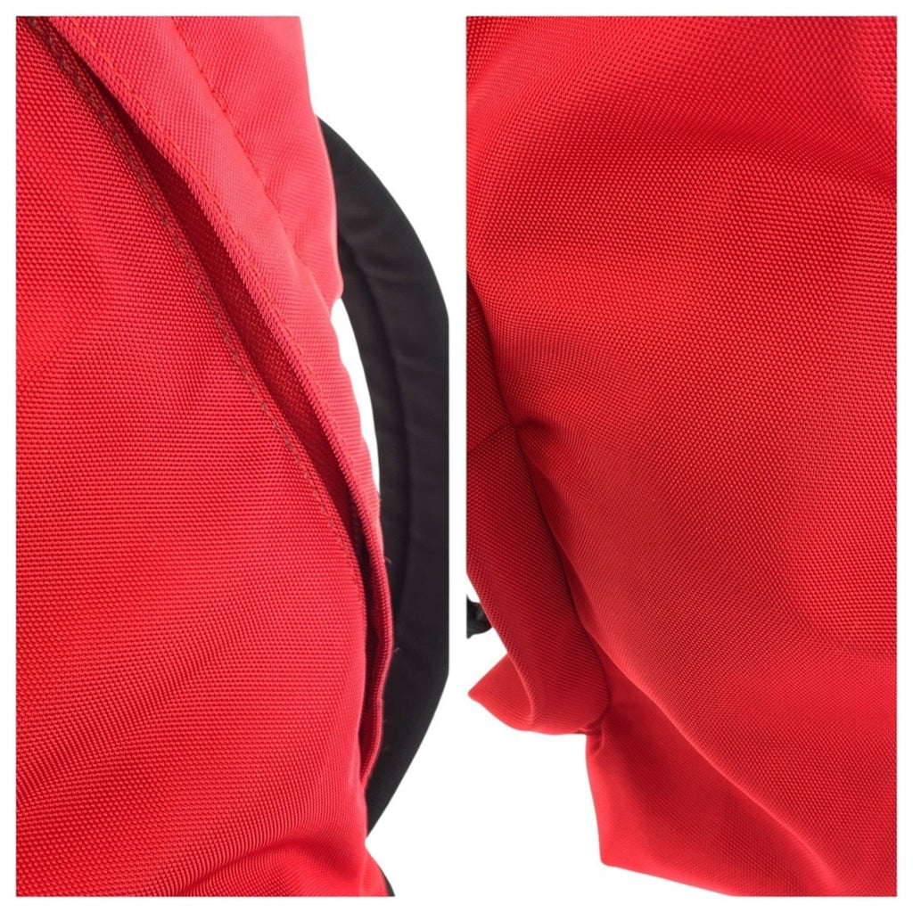Balenciaga Black Red Color Canvas Backpack