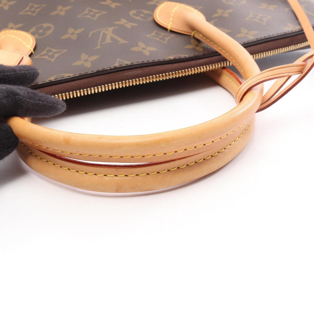 Louis Vuitton Brown Monogram Coated Canvas Leather Handbag