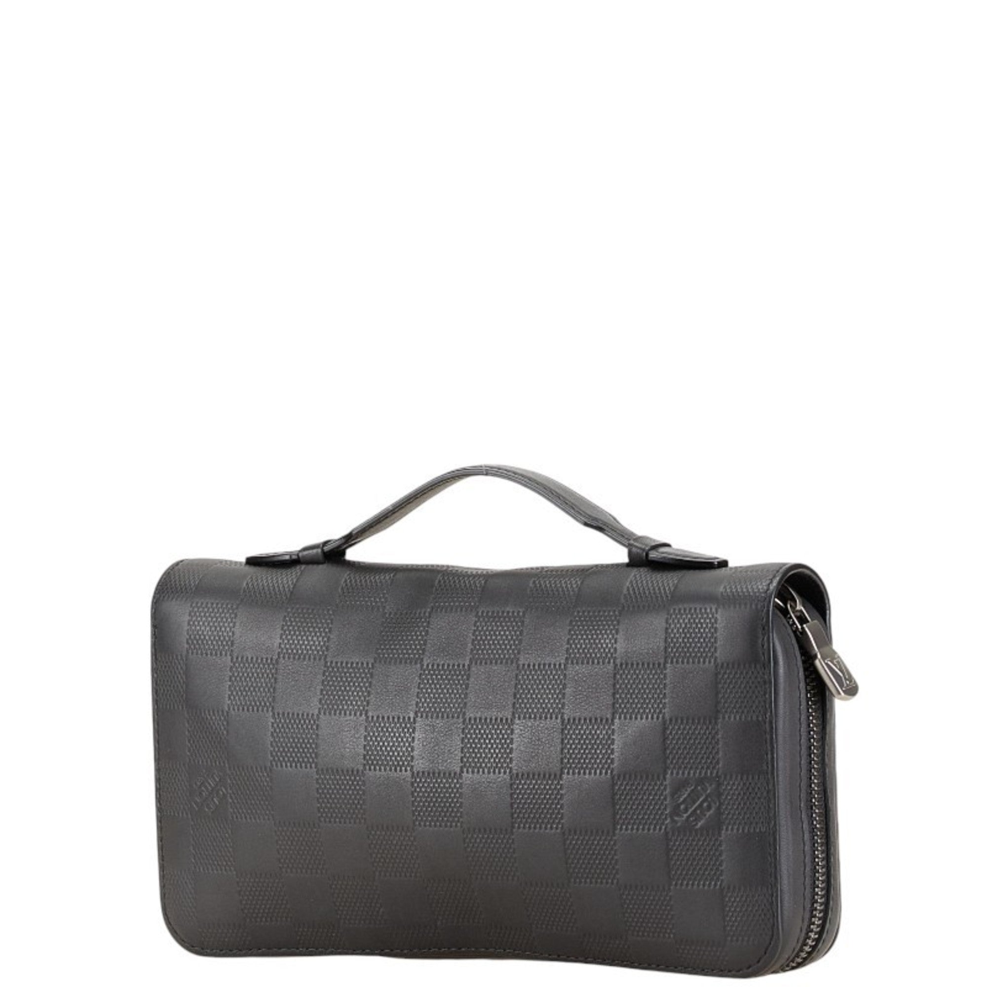 Louis Vuitton Damier Infini Black Onyx Pvc Leather Long Wallet