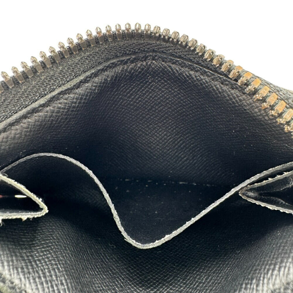 Louis Vuitton Black Leather Coin Purse/Coin Case
