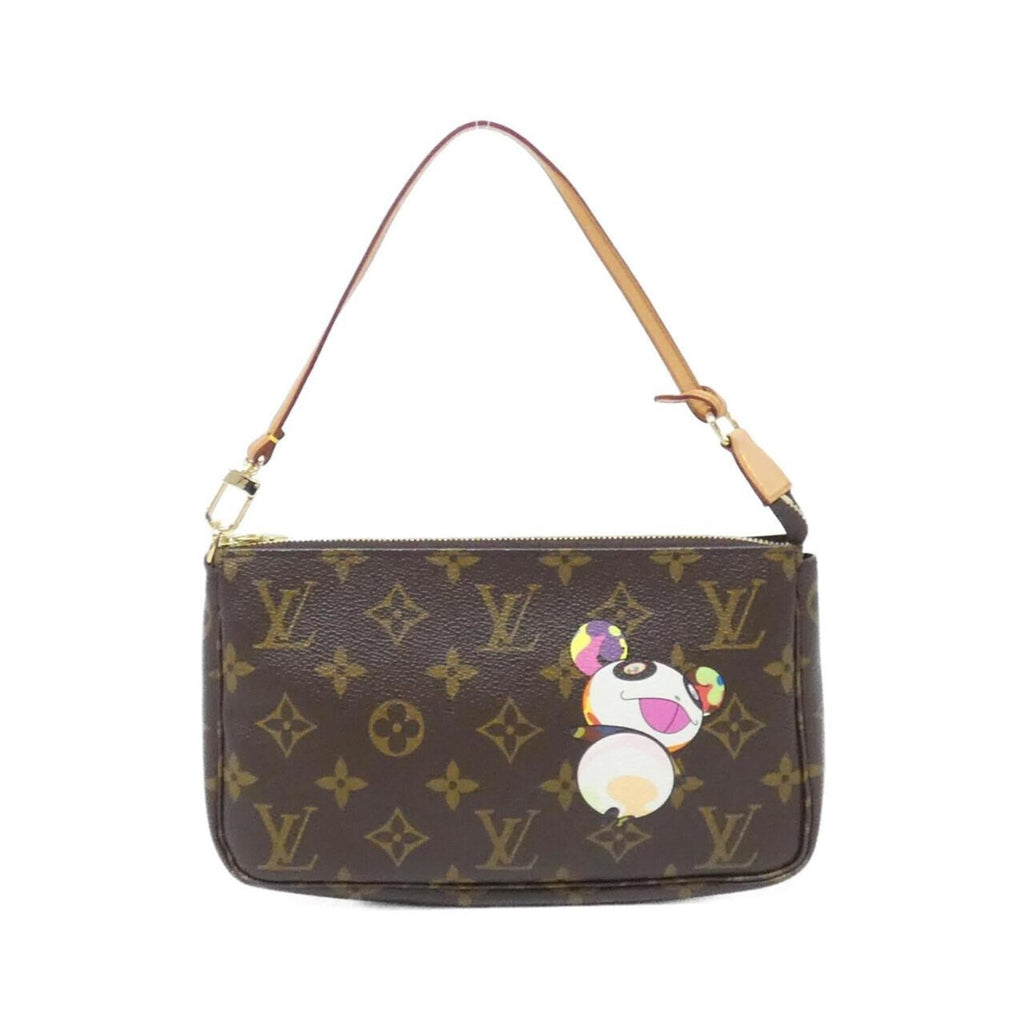 Louis Vuitton Brown Coated Canvas Pochette