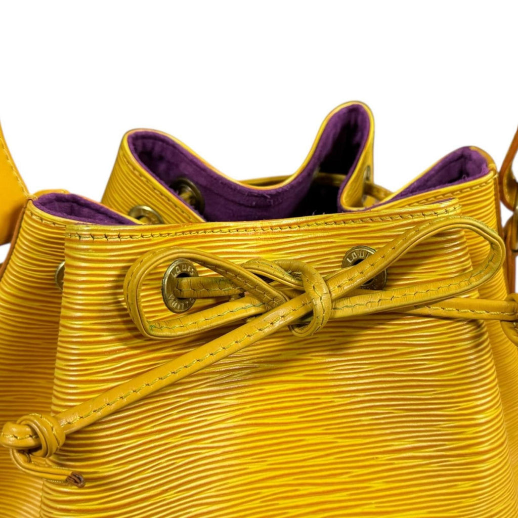 Louis Vuitton Epi Yellow Epi Leather Shoulder Bag