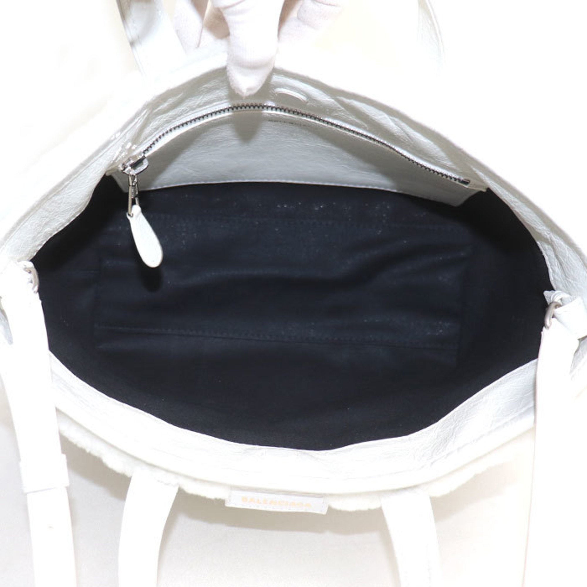 Balenciaga White Leather Shoulder